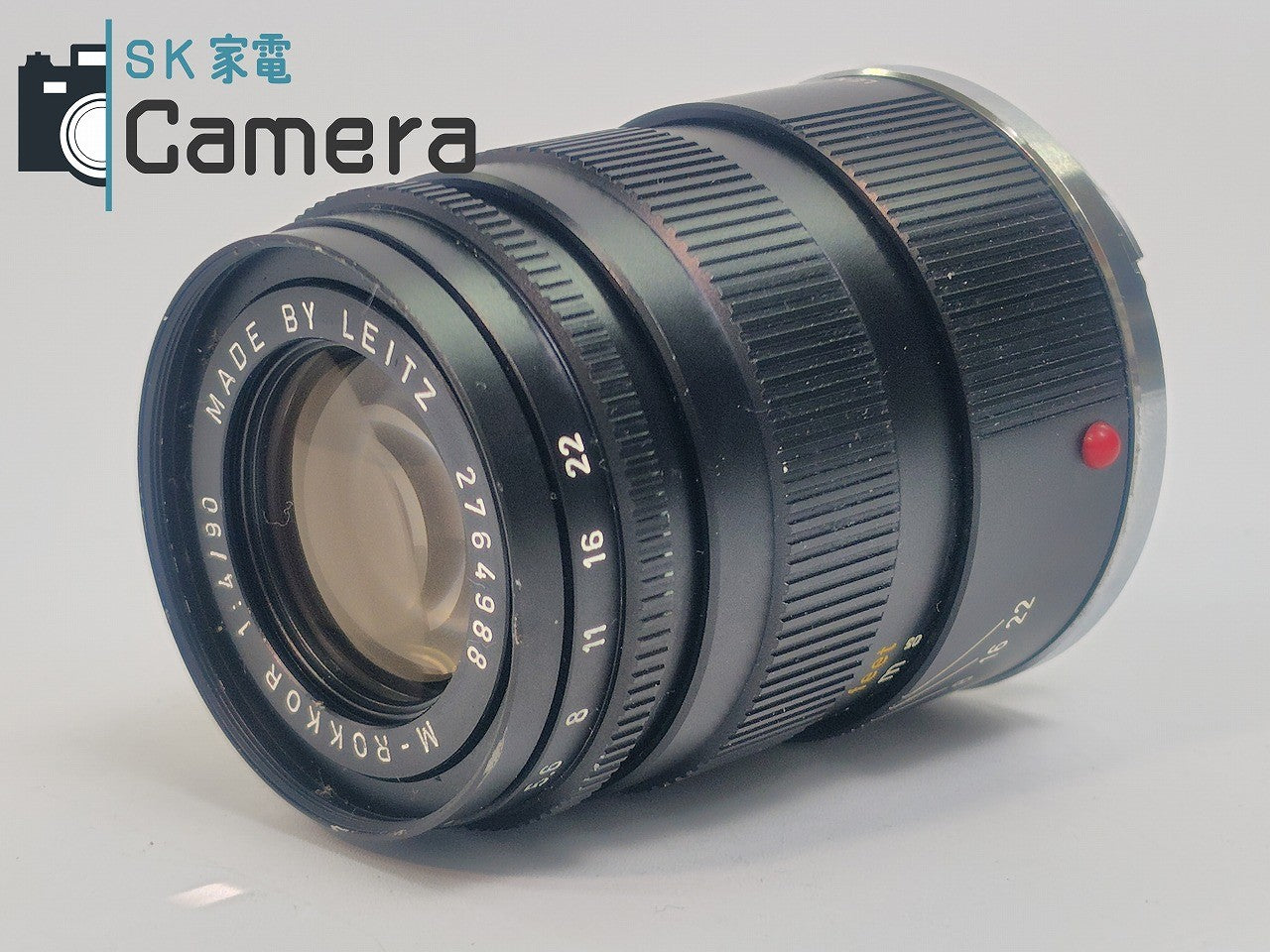 【中古】 MINOLTA M-ROKKOR 90mm F4 2024年12月清掃 Leitz Mマウント ミノルタ キャップ付き