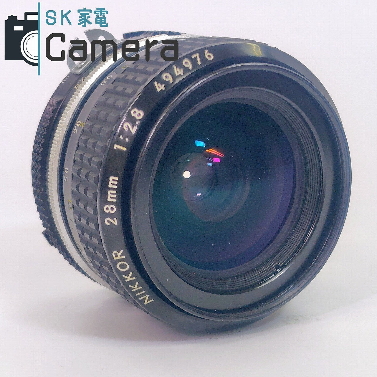 【中古】 Nikon NIKKOR 28mm F2.8 Ai HS-9 フード付 ニコン