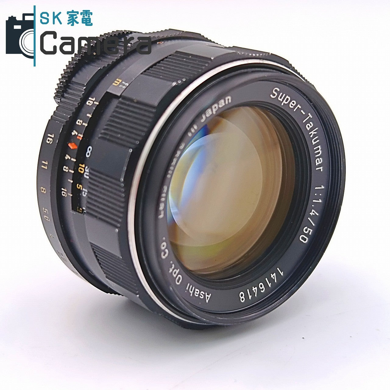 【中古】 PENTAX Super-Takumar 50mm F1.4 M42 8枚玉 ペンタックス