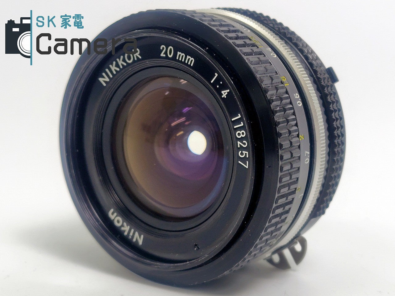 【良品】 Nikon NIKKOR 20mm F4 Ai キャップ付 ニコン