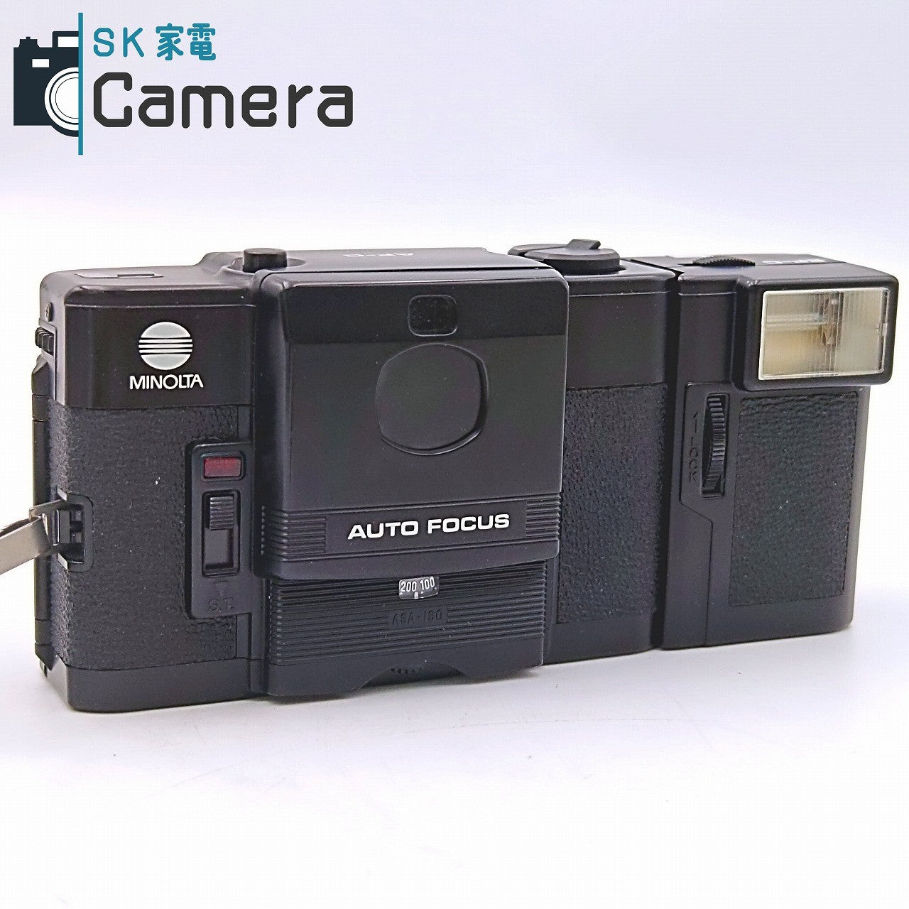 【中古】 MINOLTA AF-C 35mm F2.8 AUTO FOCUS EF-C ストロボ QUARTZ DATA BACK C 付 ミノルタ シャッター セルフ ストロボ 動作