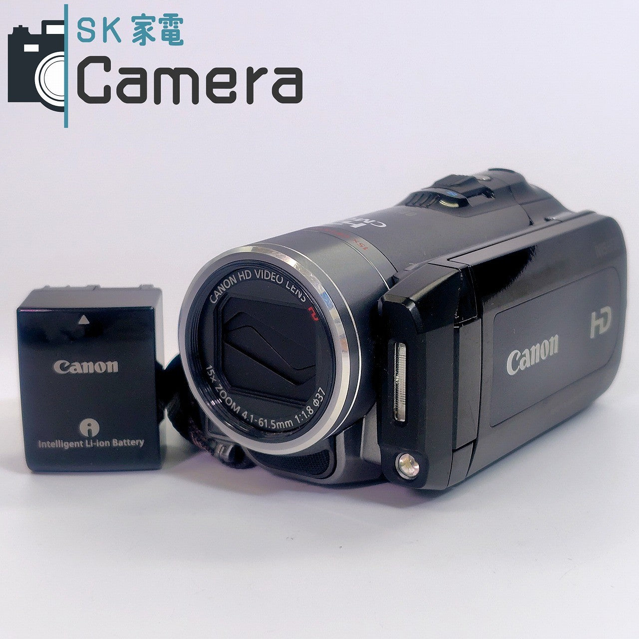 中古】 Canon iVIS HF-20 デジタルビデオカメラ BP-809 電池付