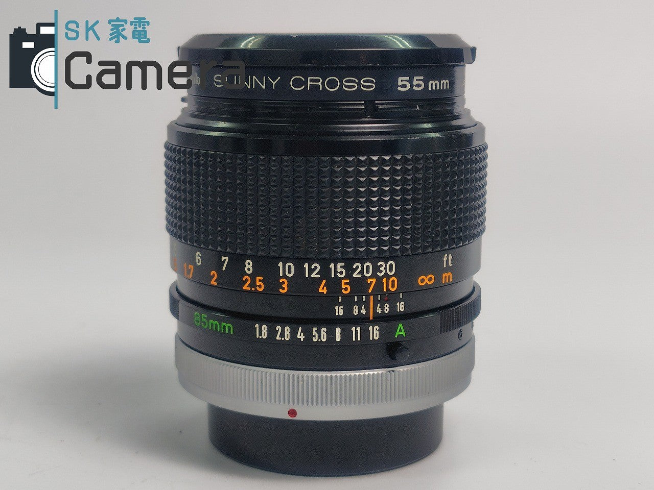 【良品】 Canon FD 85mm F1.8 S.S.C. キャノン SUNNY CROSS フィルター キャップ付 2024年12月清掃済