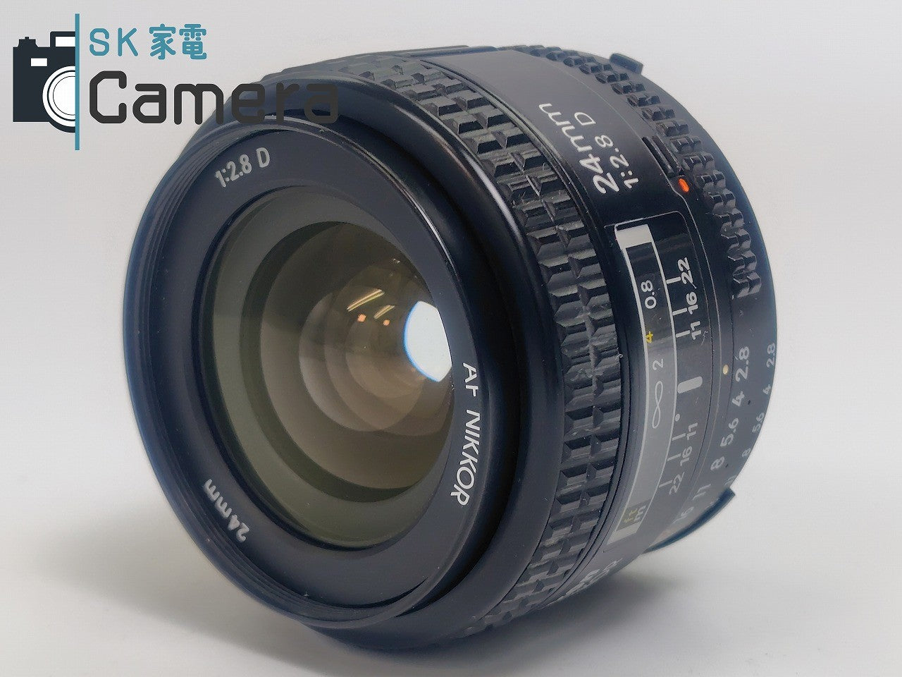 【良品】 Nikon AF NIKKOR 24mm F2.8 D ニコン キャップ付