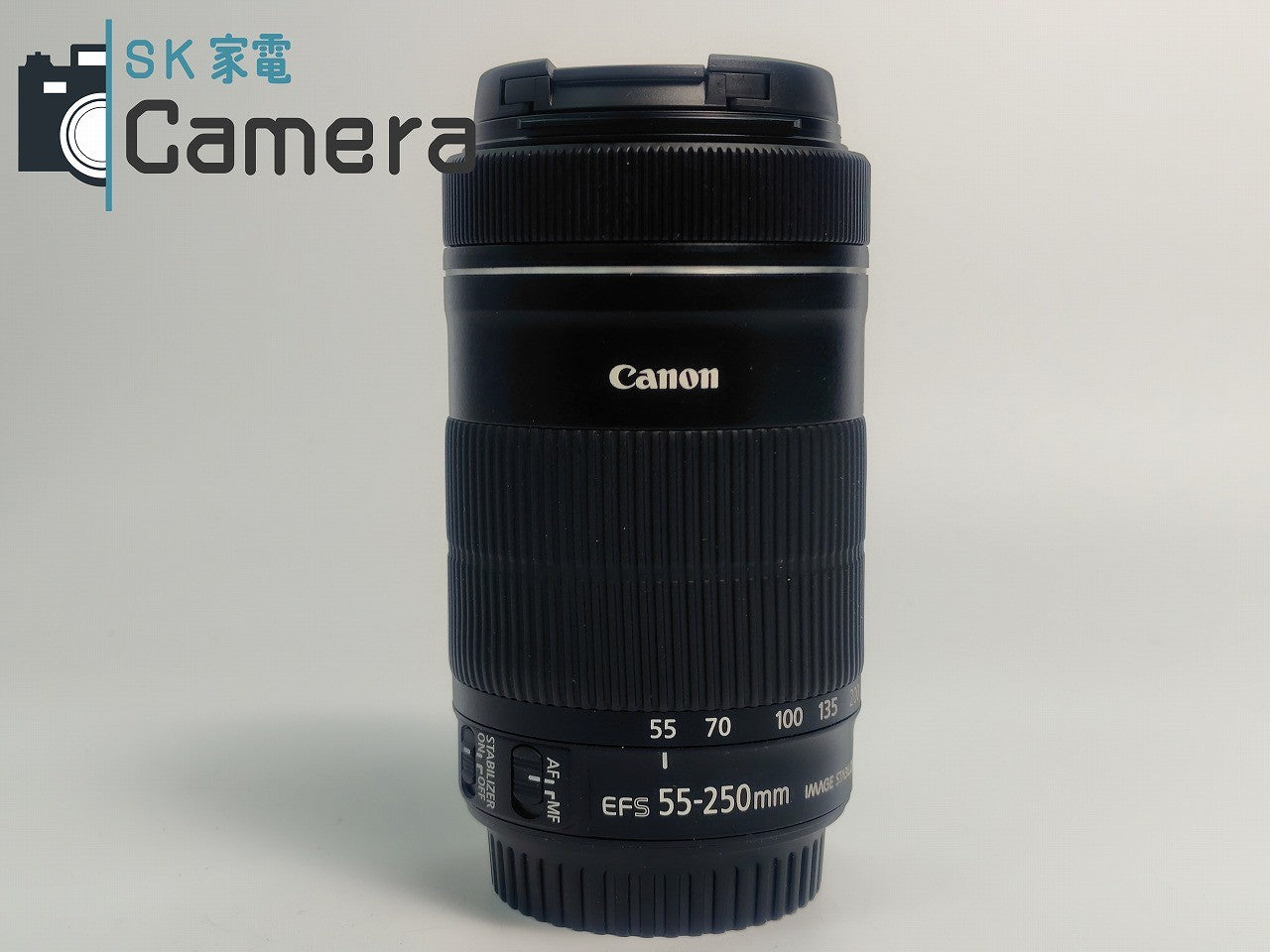 【美品】 Canon EF-S 55-250mm F4.5-5.6 IS STM キャノン キャップ付