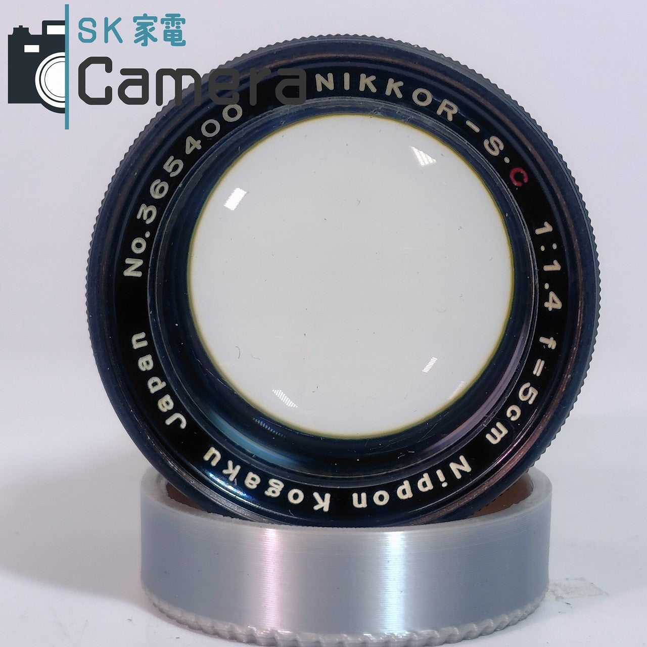 Nikon NIKKOR-S・C 5cm F1.4 軽量 アルミ オールブラック 2025年5月清掃済 ニコン Sマウント フードUS.PAT. J.PAT.PEND. 付