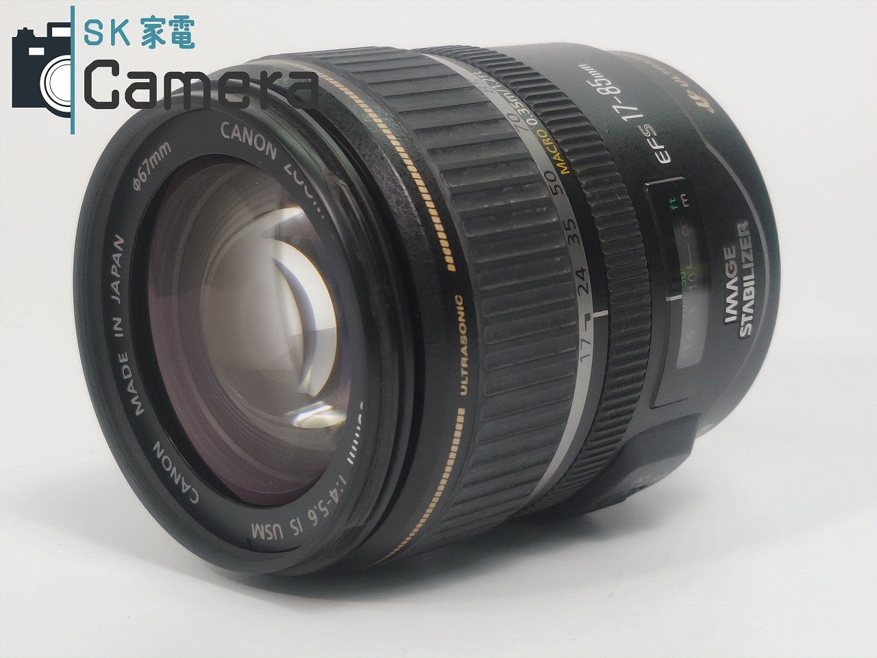 【中古】 Canon EF-S 17-85mm F4-5.6 IS USM キャノン フード付 動作品