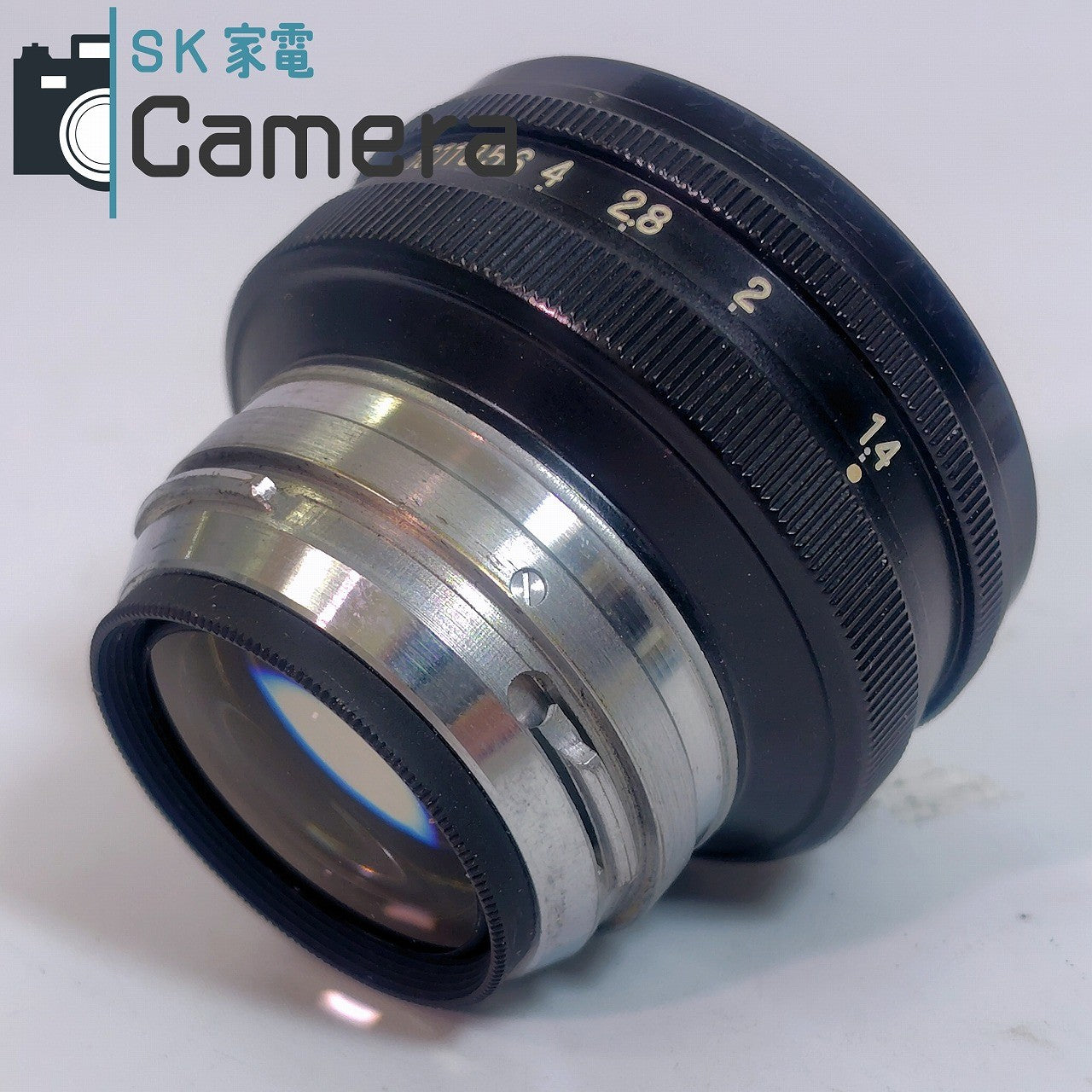 Nikon NIKKOR-S・C 5cm F1.4 軽量 アルミ オールブラック 2025年5月清掃済 ニコン Sマウント フードUS.PAT. J.PAT.PEND. 付