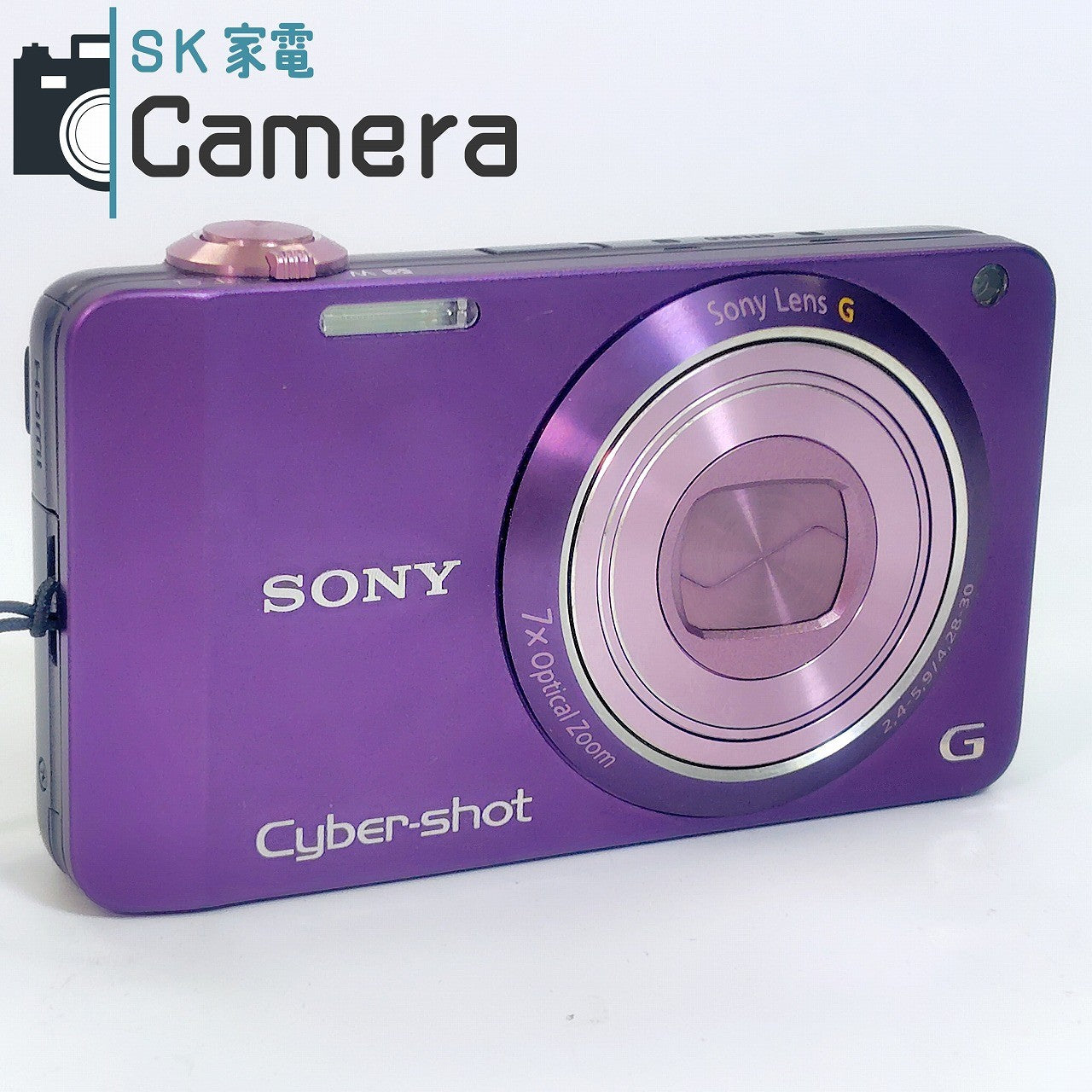 【中古】 SONY Cyber-shot DSC-WX10 ソニー 電池 充電器 ケース 付 サイバーショット パープル 紫 美品
