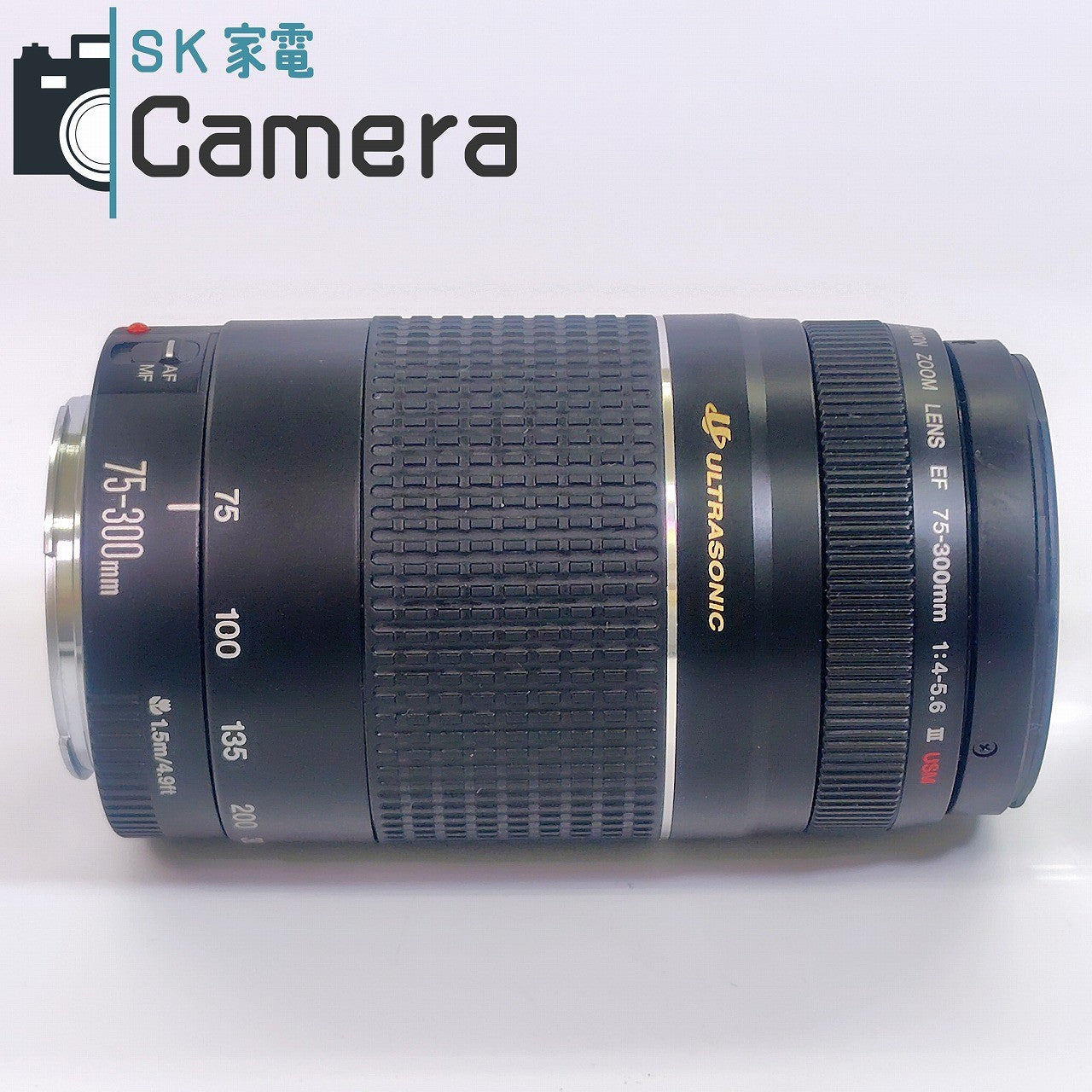 【中古】 Canon EF 75-300mm F4-5.6 III USM キャノン キャップ 付 #18