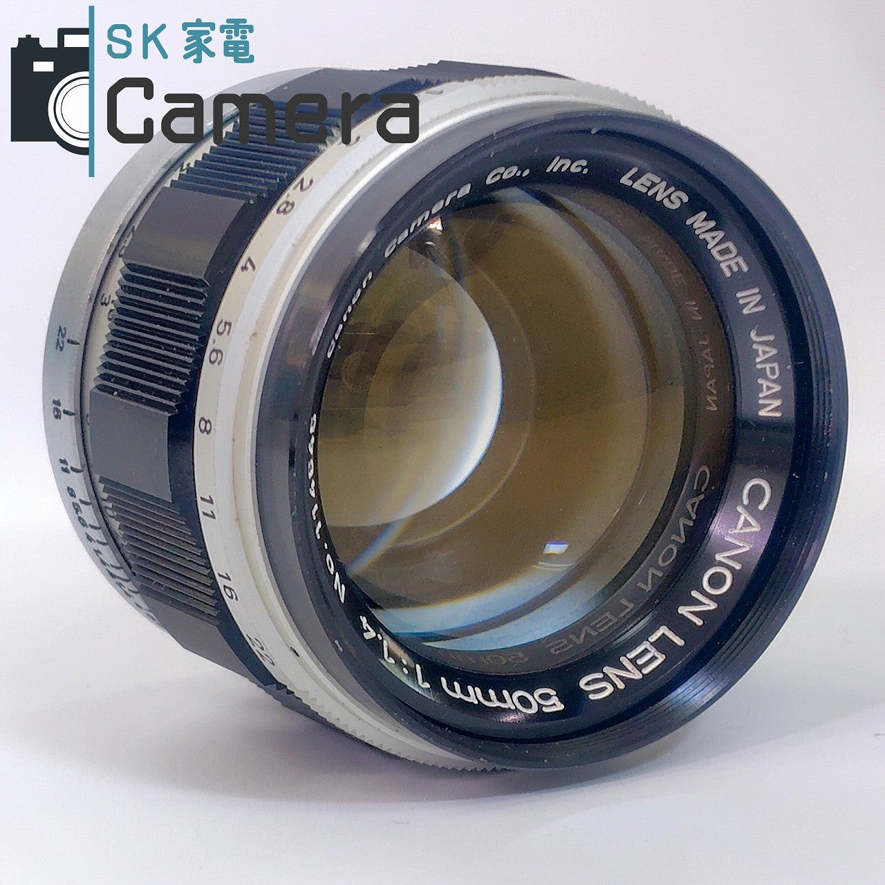 【中古】 Canon LENS 50mm F1.4 L39 2025年11月清掃済 キャノン