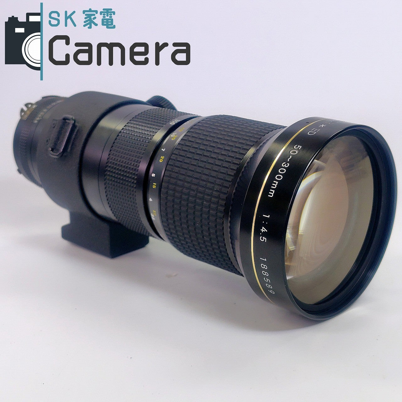 【中古】 Nikon Zoom-NIKKOR * ED 50-300mm F4.5 Ai-s ニコン ストラップ キャップ フィルター 付