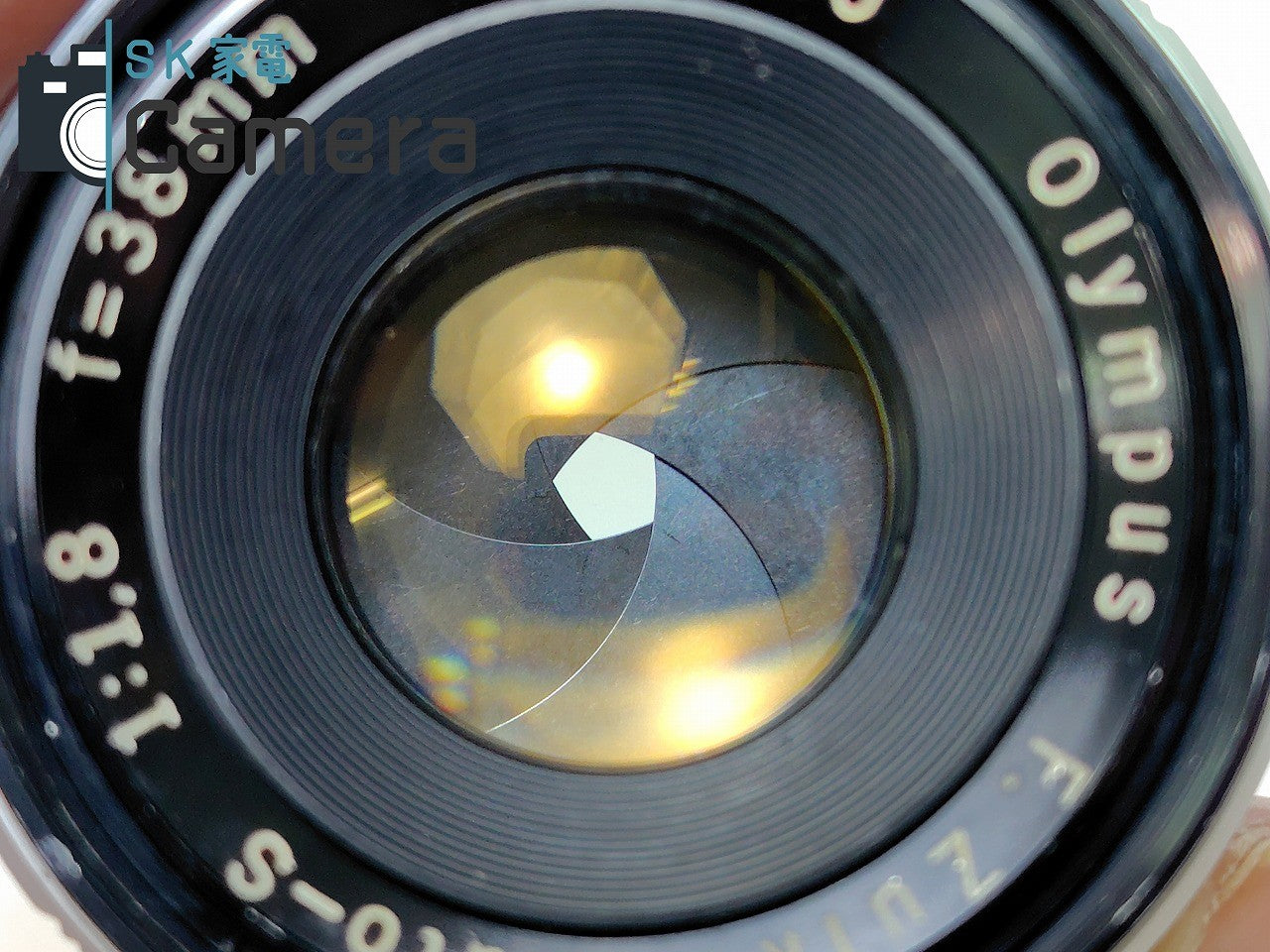 【実用】 OLYMPUS-PEN F PEN-FV F.Zuiko Auto-s 38mm F1.8 オリンパス 2024年8月修理済 30日保証 ペン 美品