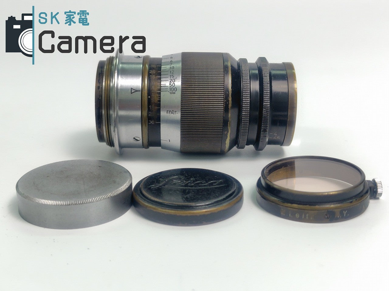 【中古】 Leitz Elmar 9cm F4 L39 フィルター キャップ付 ライカ LEICA 2024年12月清掃済