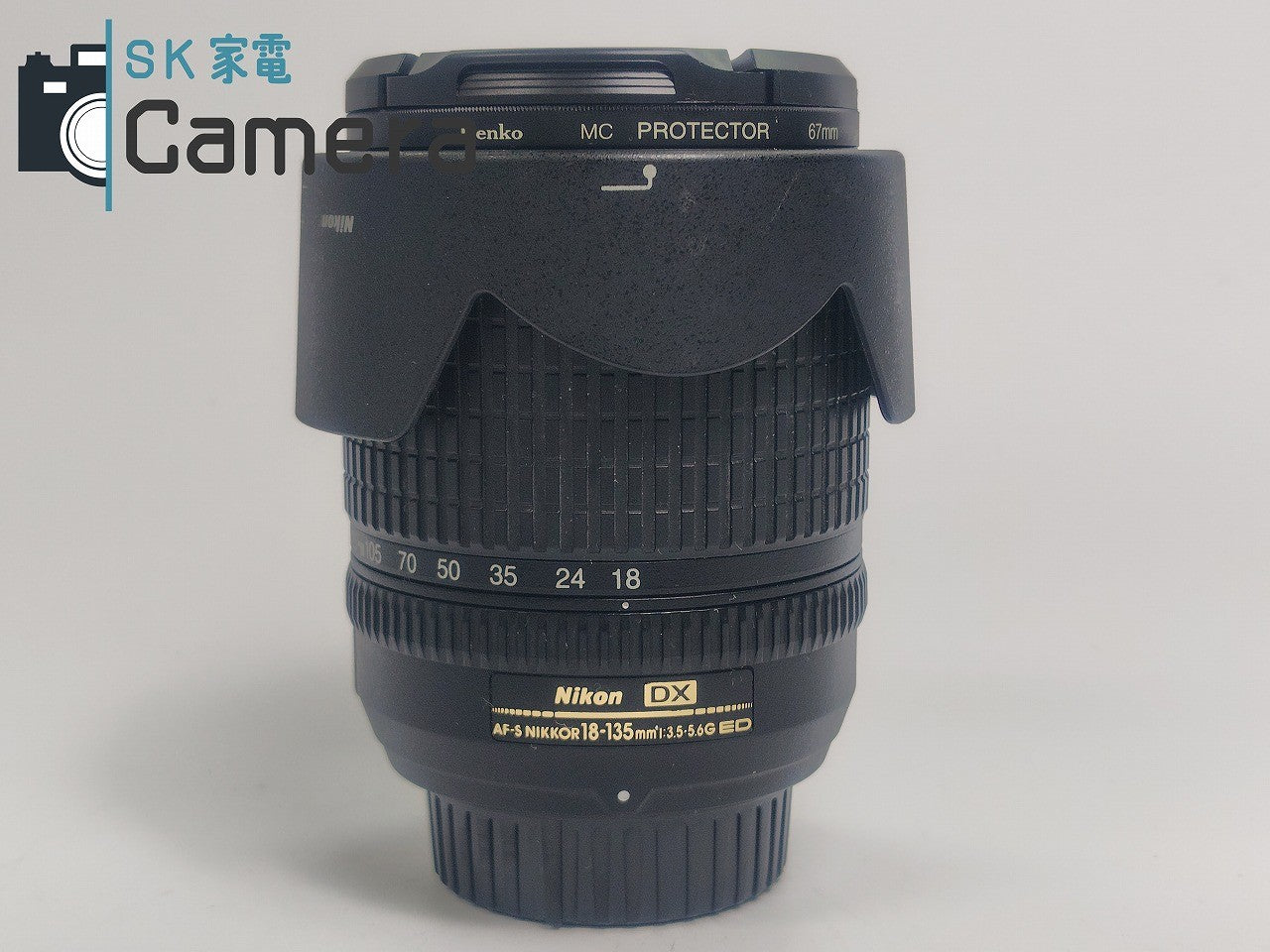 【美品】 Nikon AF-S NIKKOR 18-135mm F3.5-5.6 ED DX HB-32 フード付 ニコン