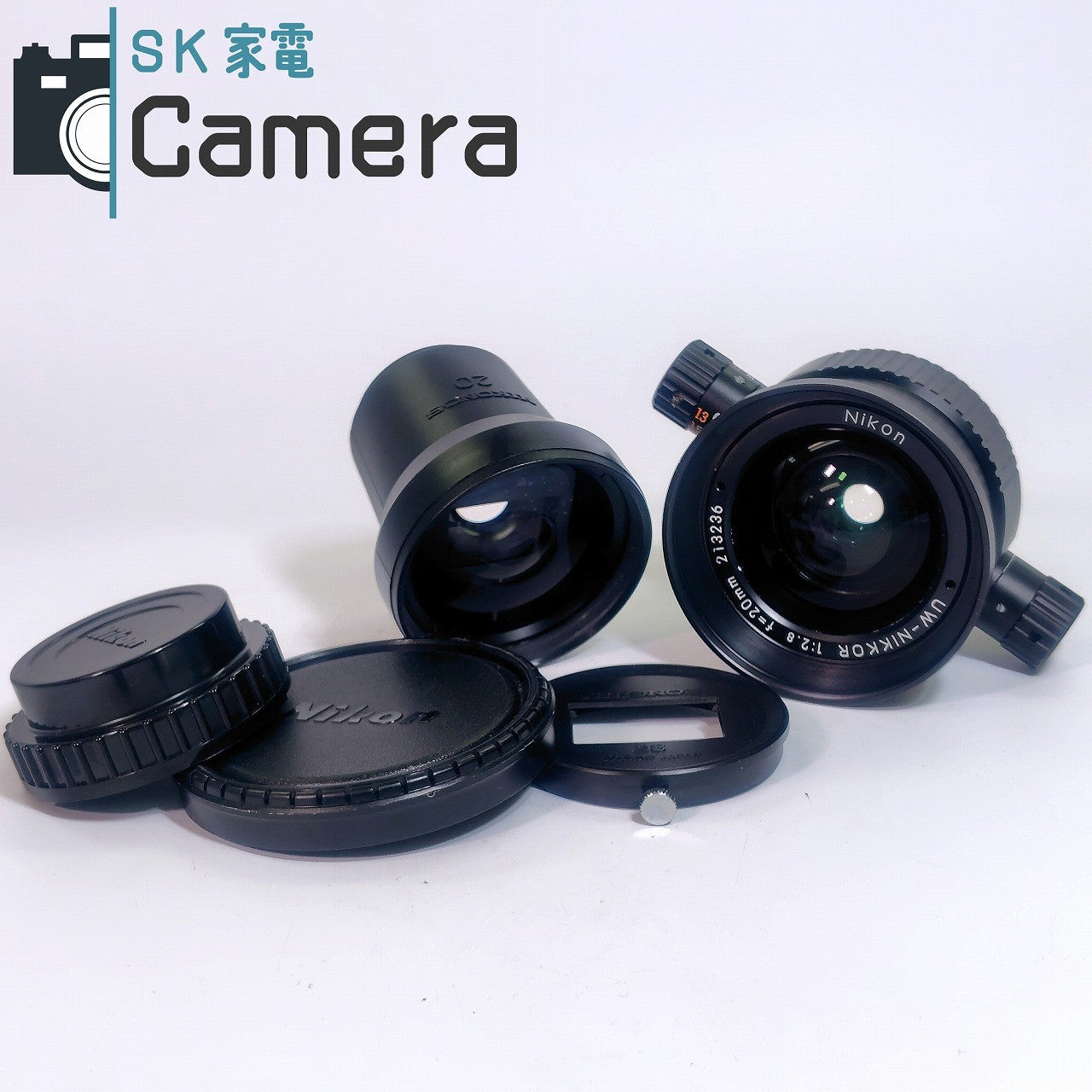 Nikon UW-NIKKOR 20mm F2.8 for Nikonos with viewfinder and 28mm