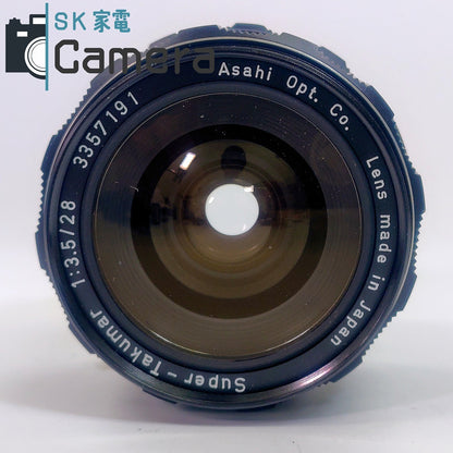 【中古】 PENTAX Super-Takumar 28ｍｍ F3.5 M42 キャップ フィルター付 ペンタックス 美品