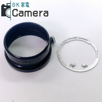 Leica Leitz Lens Hood FISON BLACK VOOLA 絞り調整リング付 Elmar 5cm F3.5 用 フィソン フード