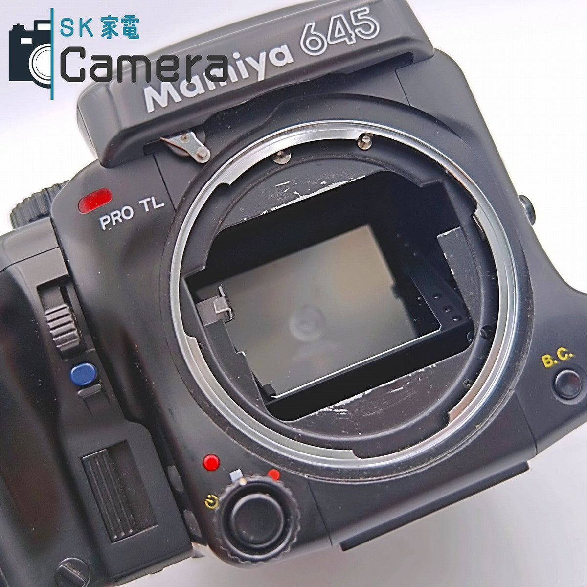 MAMIYA 645 PRO TL AE PRISM FINDER マミヤ 中判カメラ 引き蓋 ボディキャップ付 並