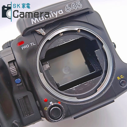 MAMIYA 645 PRO TL AE PRISM FINDER マミヤ 中判カメラ 引き蓋 ボディキャップ付 並