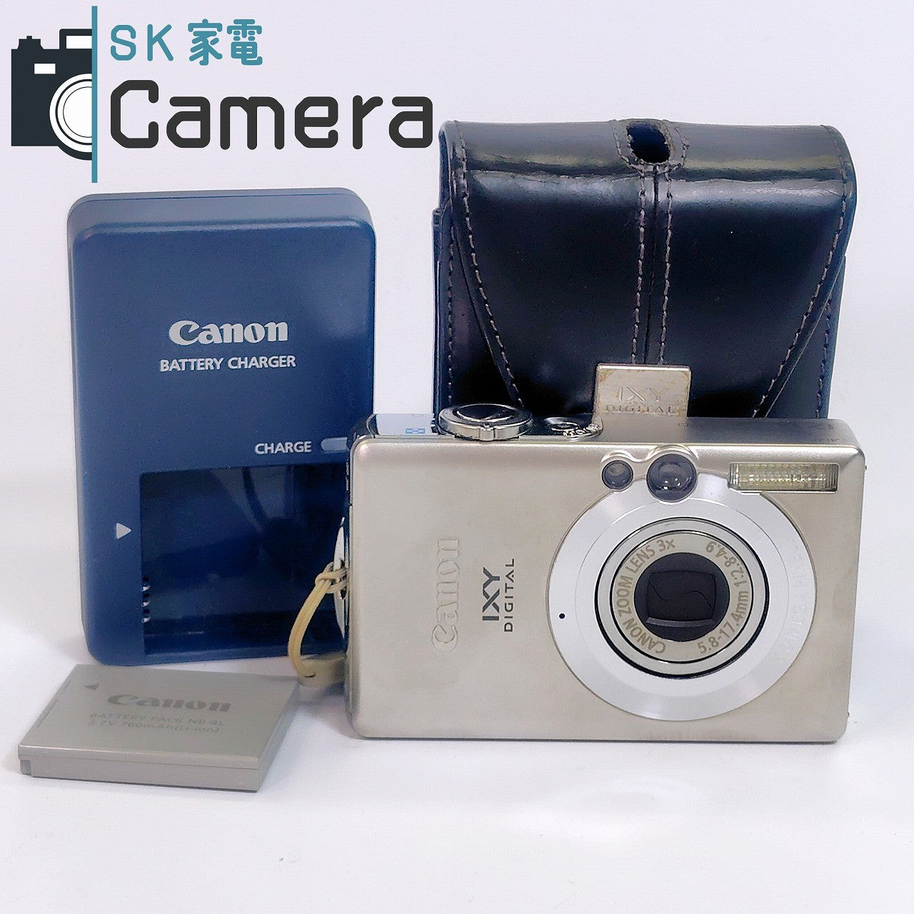 【中古】 Canon IXY DIGITAL 70 キャノン イクシー デジタル 電池 充電器 ケース 付 PC1193 美品