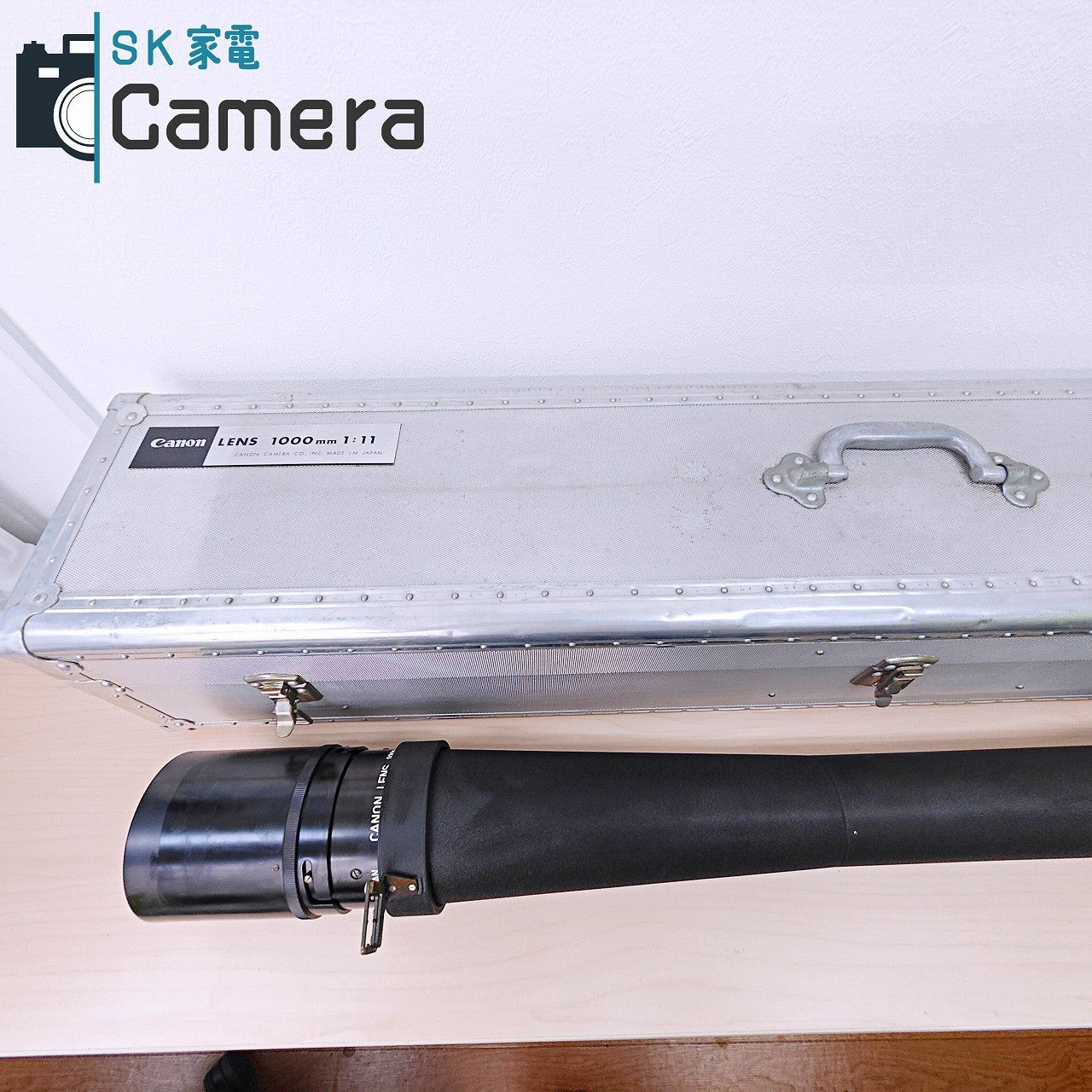 【中古】 Canon 1000ｍｍ F11 ベローズ R フード キャップ ケース ガイドブック 当時物保証書・シリカゲル 付 キャノン 光学良 希少品