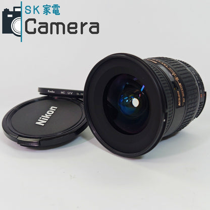 【中古】 Nikon AF NIKKOR 18-35ｍｍ F3.5-4.5 D ED ニコン キャップ フィルター付 美品