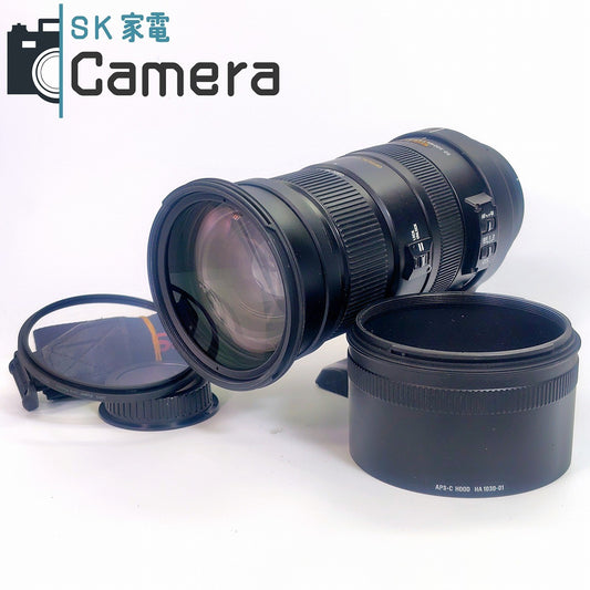 【中古】 SIGMA DG 50-500ｍｍ F4.5-6.3 APO HSM OS キャノン用 フード付き シグマ 良