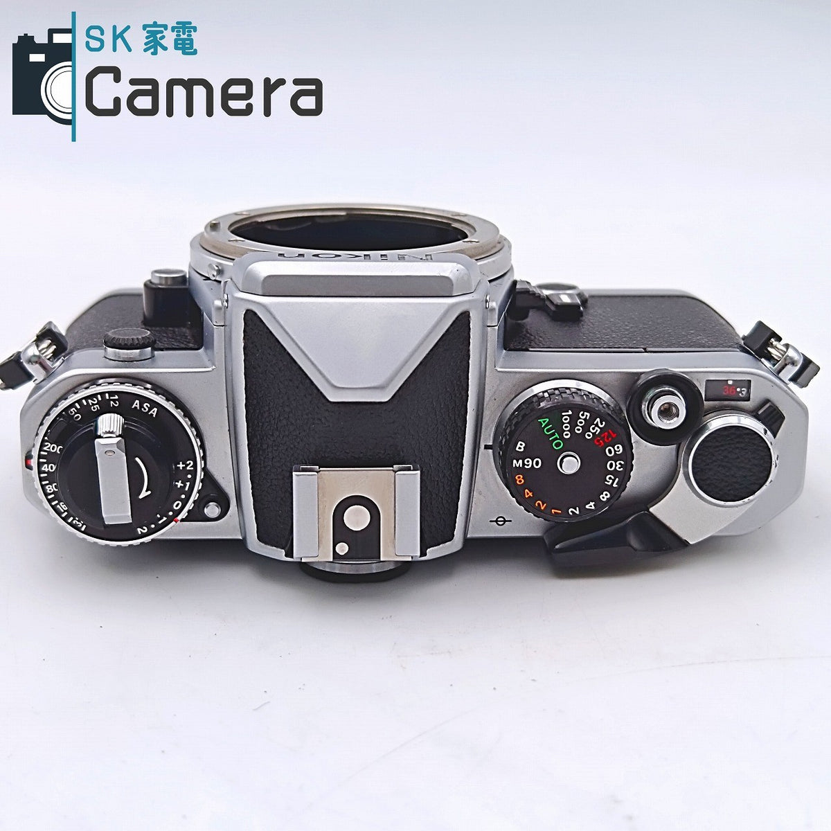 【中古】 Nikon FE シルバー シャッター 露出 動作 ニコン ボディキャップ付