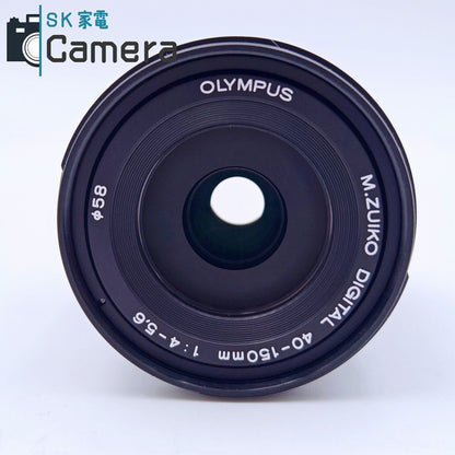 【中古】 OLYMPUS M.ZUIKO DIGITAL 40-150ｍｍ F4-5.6 R ED MSC オリンパス マイクロフォーサーズ ブラック
