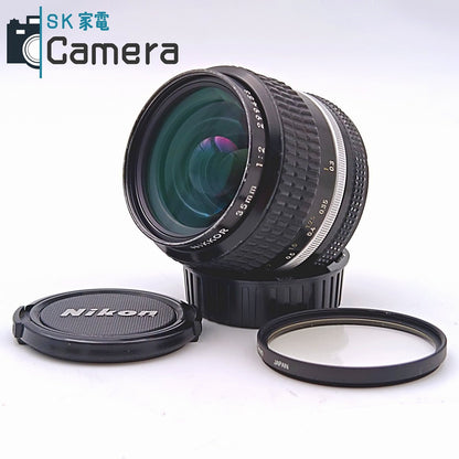 Nikon NIKKOR 35ｍｍ F2 Ai-s ニコン キャップ フィルター 付 並品
