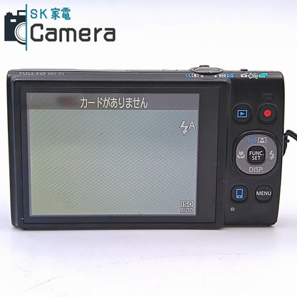 【中古】 Canon IXY 640 ブラック PC2198 電池 充電器付 キャノン コンパクトデジタルカメラ