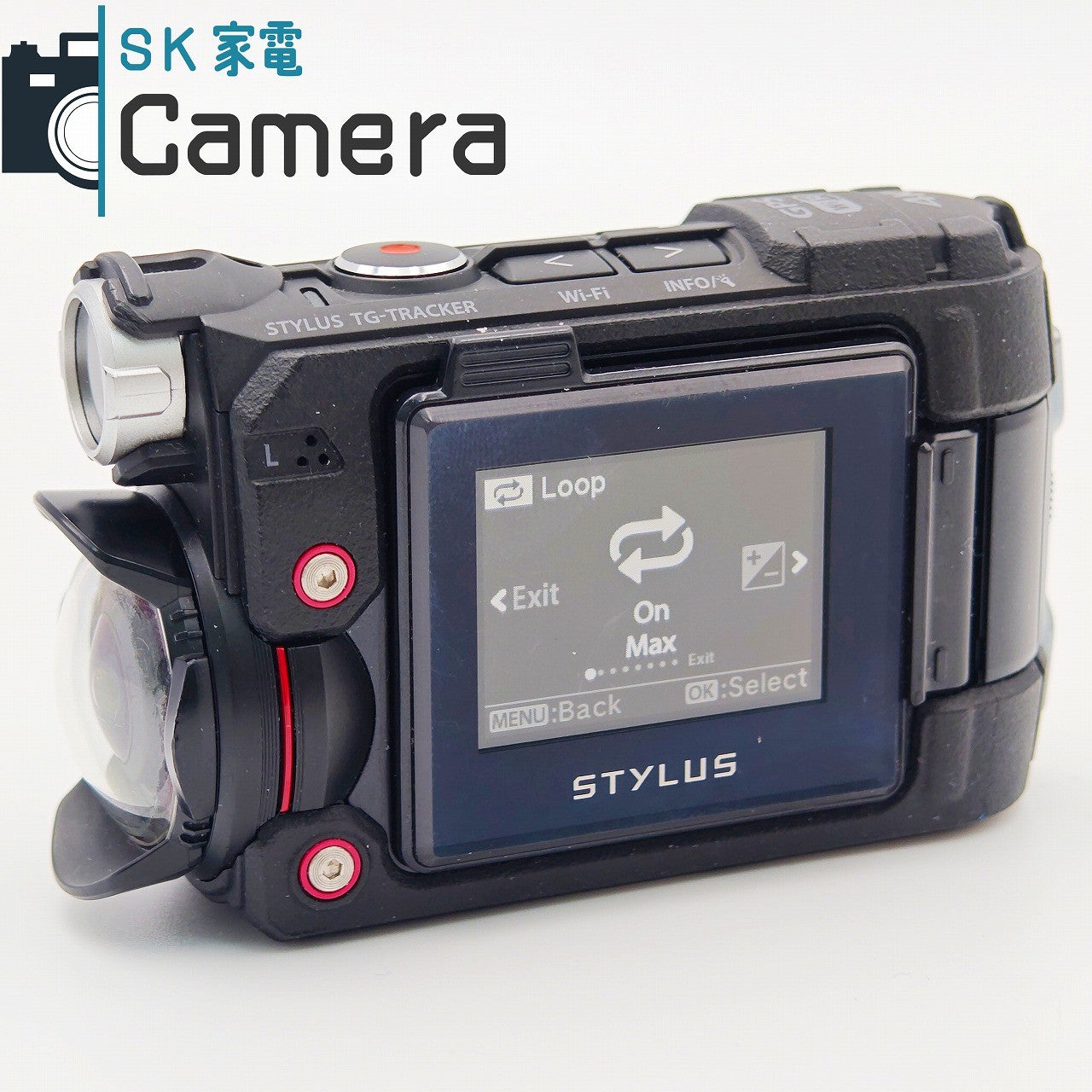 【中古】 OLYMPUS STYLUS Tough TG-TRACKER 電池 USB充電ケーブル付 オリンパス トラッカー