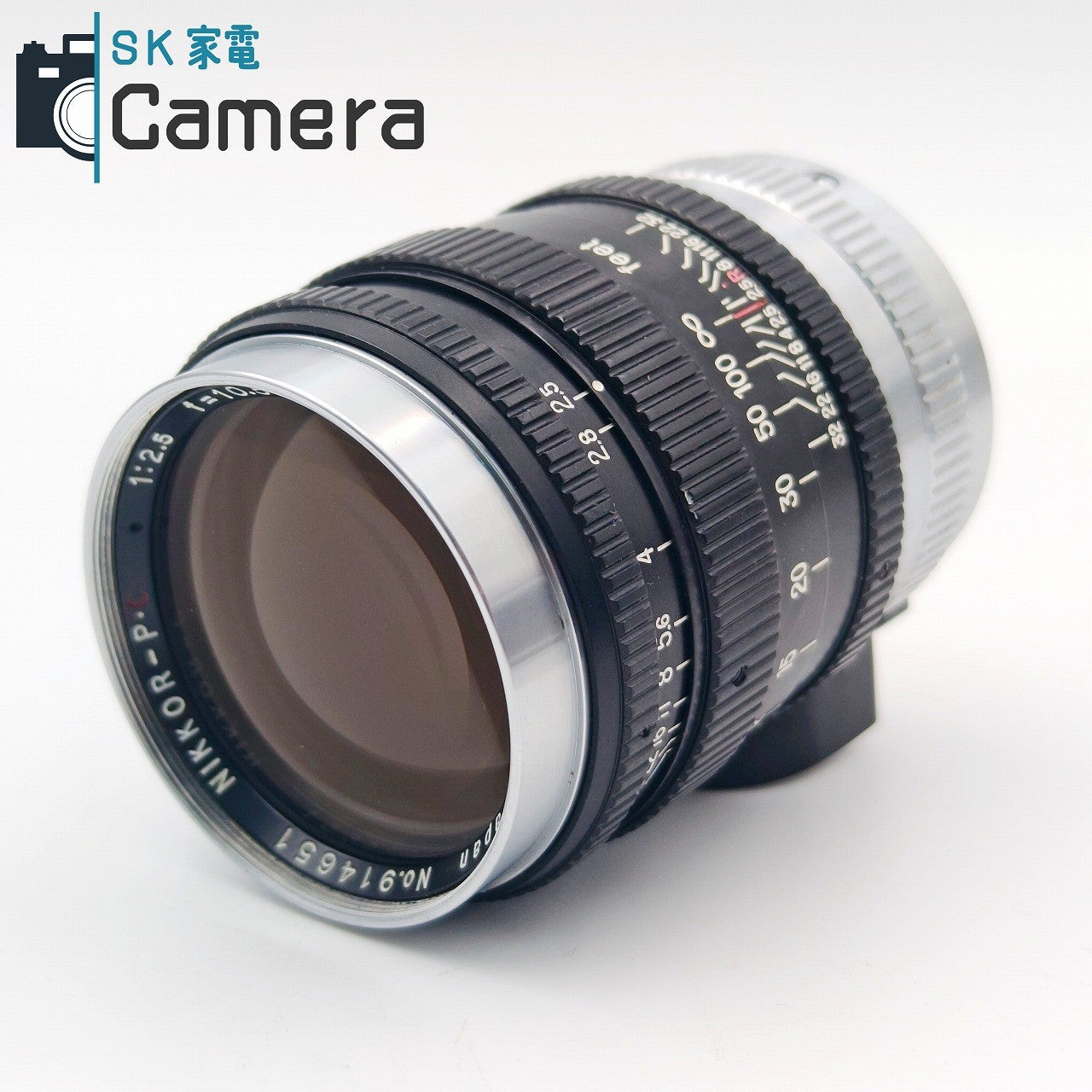 【中古】 NIKON NIKKOR-P・C 10.5cm F2.5 L39 ニコン 2026年1月清掃済 Nippon Kogaku カラーフィルター付