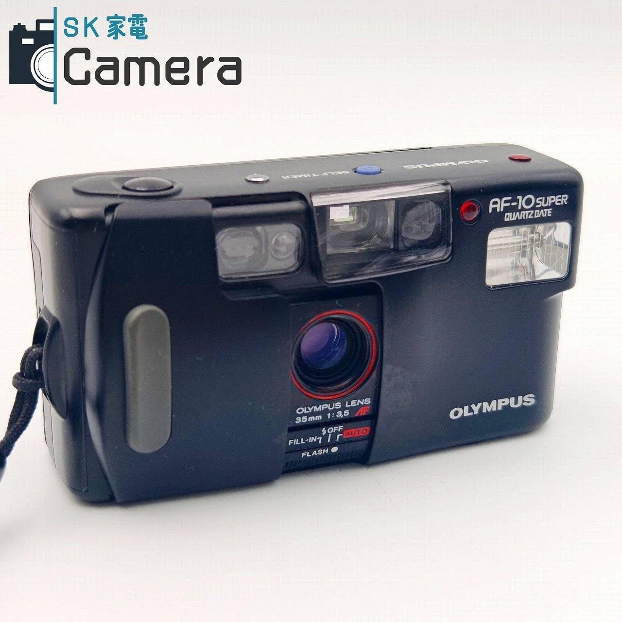 【中古】 OLYMPUS AF-10 SUPER QUARTZ DATE テスト用フィルムにて確認済 オリンパス コンパクトフィルムカメラ