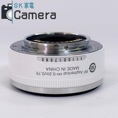 【中古】 Nikon 1NIKKOR 10ｍｍ F2.8 ホワイト 美品 ニコン ミラーレス