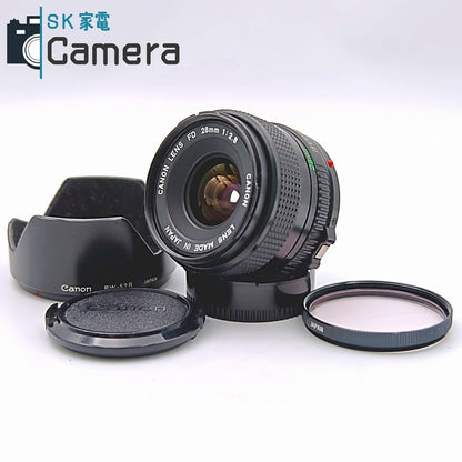 【中古】 Canon NEW FD 28ｍｍ F2.8 BW-52B フード付 キャノン