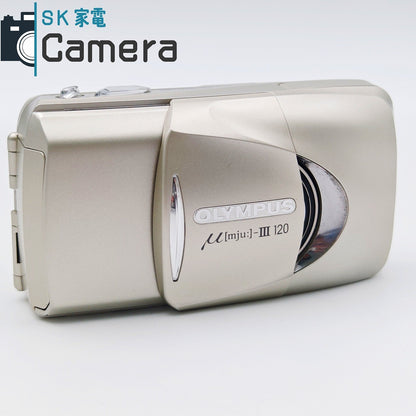 【中古】 OLYMPUS μ [mju:] - III 120 オリンパス ミュー コンパクトフィルムカメラ テスト用フィルムにて確認済 良品 μ III 120