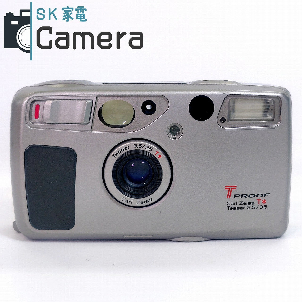 【中古】 KYOCERA TPROOF Tessar 35ｍｍ F3.5 T＊ コンパクトフィルムカメラ テスト用フィルムにて確認済 京セラ ティープルーフ T PROOF