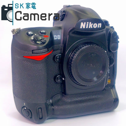 【中古】 Nikon D3 ボディ EN-EL4a 電池 付 良 ニコン