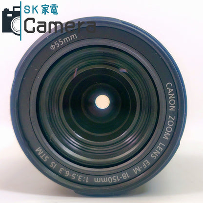 【中古】 Canon EF-M 18-150ｍｍ F3.5-6.3 IS STM キャノン キャップ 付 良品