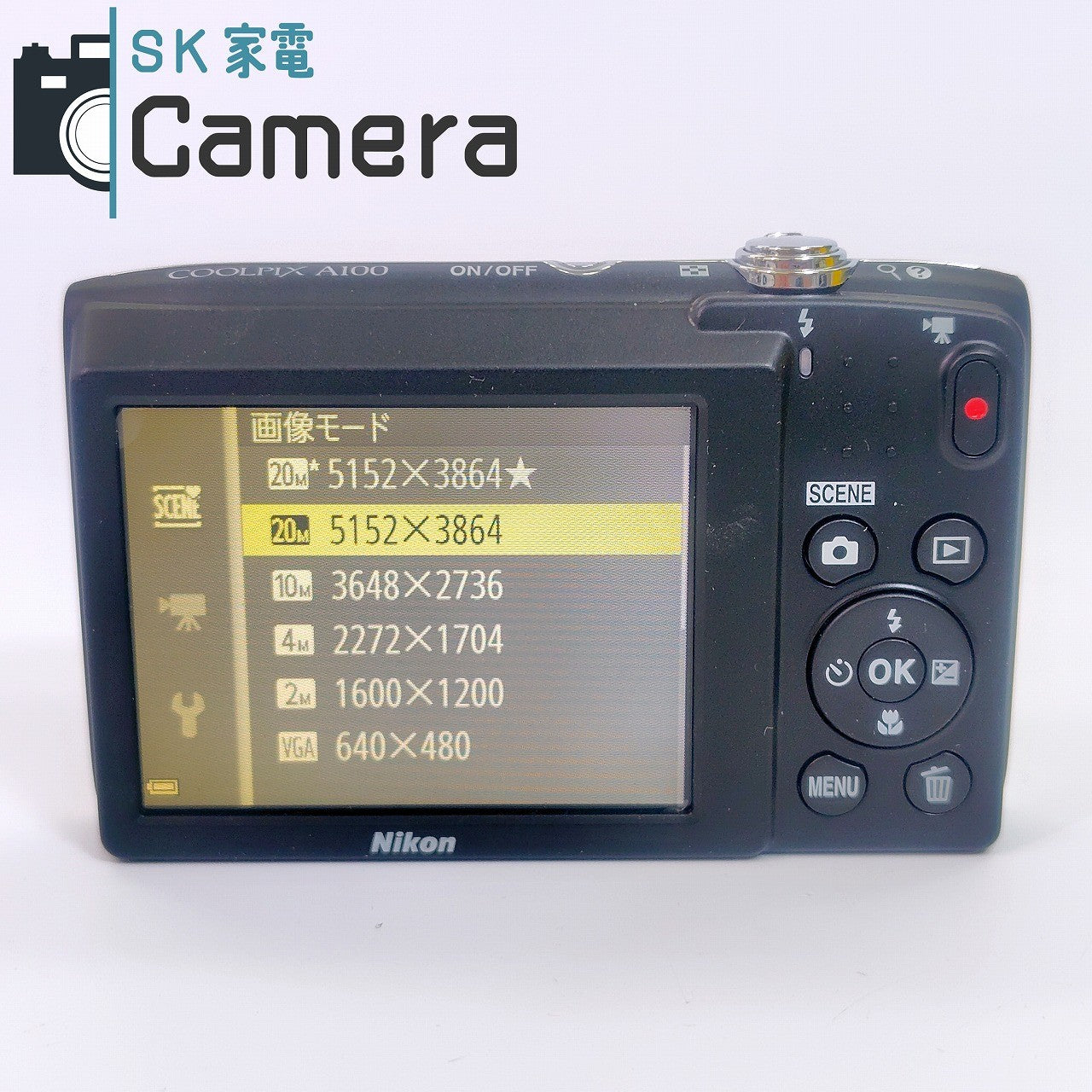 【中古】 Nikon COOLPIX A100 ニコン コンパクトデジタルカメラ 箱 充電器 電池付