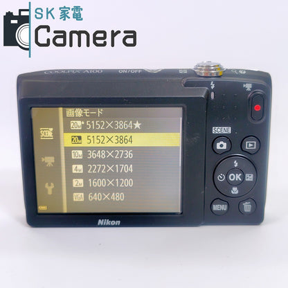 【中古】 Nikon COOLPIX A100 ニコン コンパクトデジタルカメラ 箱 充電器 電池付