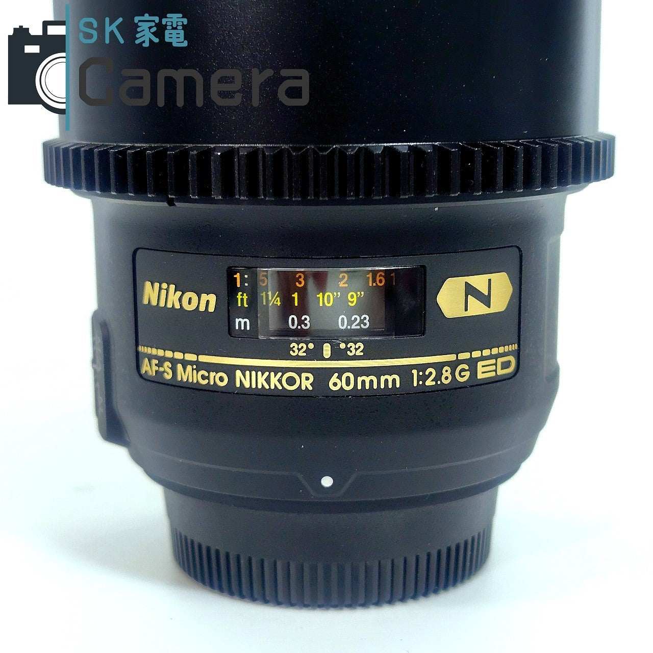【中古】 Nikon N AF-S Micro NIKKOR 60ｍｍ F2.8 G ED anthis MODEL 28377 アンティス フォーカスギア ピントリング ニコン 美品