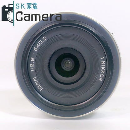 【中古】 Nikon 1NIKKOR 10ｍｍ F2.8 ホワイト 美品 ニコン ミラーレス