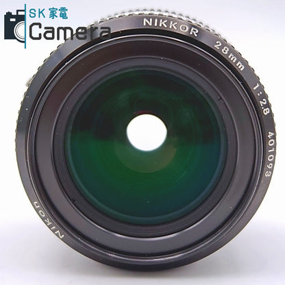 【中古】 Nikon NIKKOR 28ｍｍ F2.8 Ai ニコン キャップ付