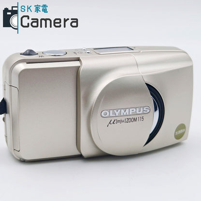 【中古】 OLYMPUS μ [mju:] ZOOM 115 オリンパス ミュー コンパクトフィルムカメラ テスト用フィルムにて確認済 美品