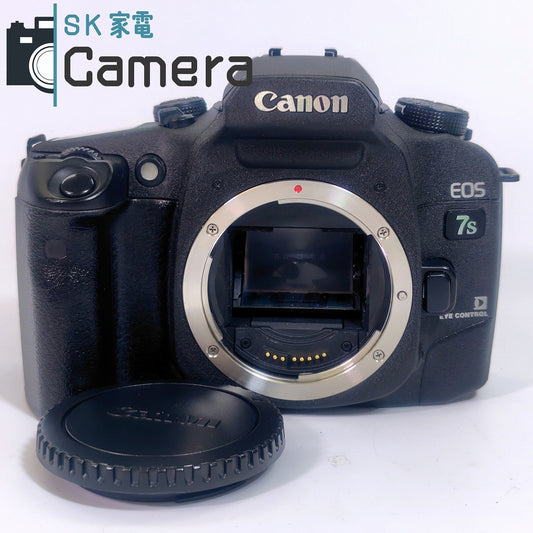 Canon EOS 7ｓ EYE CONTROL キャノン アイコントロール ボディキャップ付 テスト用フィルムにて確認済