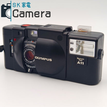 【中古】 OLYMPUS XA F.ZUIKO 35ｍｍ F2.8 Electronic Flash A11 オリンパス フィルムカメラ