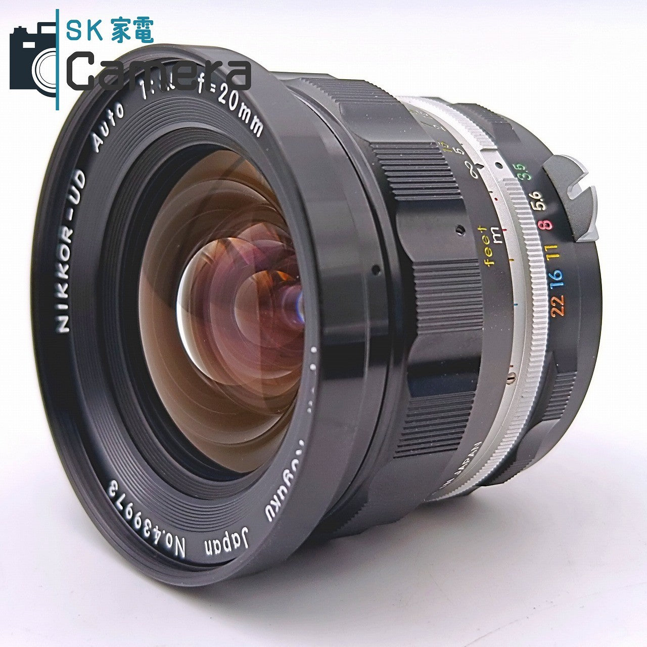 【中古】 Nikon NIKKOR-UD Auto 20ｍｍ F3.5 非Ai NH-9 フード付 ニコン 良